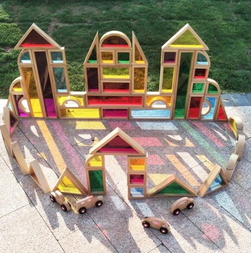 Education Essentials Acrylic Outdoor Blocks 56pk